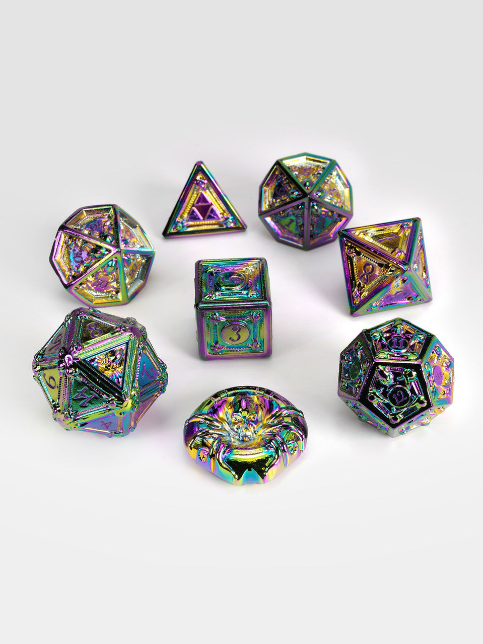 Geometric Horrors: Poisoned Eyes TTRPG Dice Set